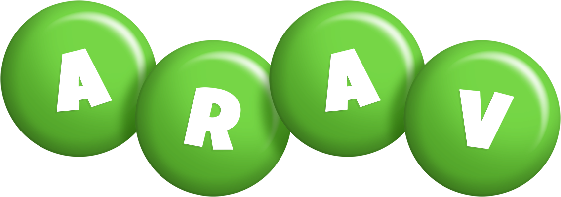 Arav candy-green logo