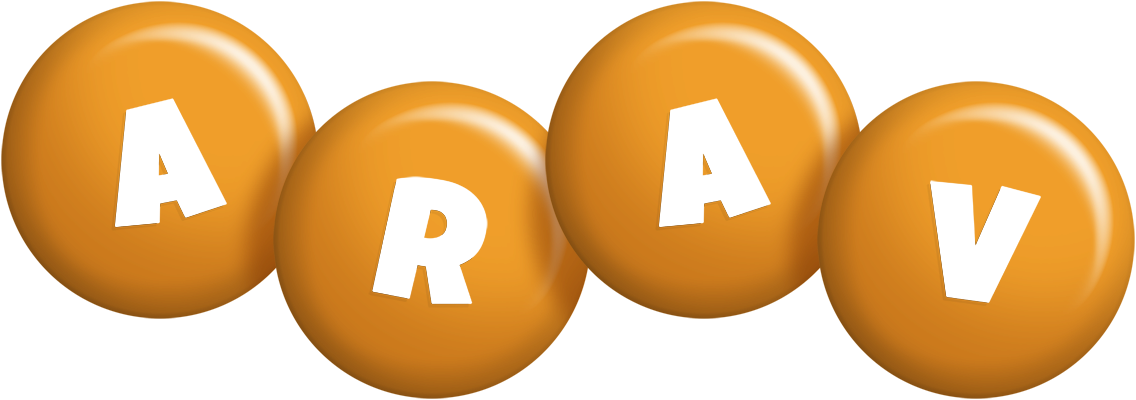 Arav candy-orange logo