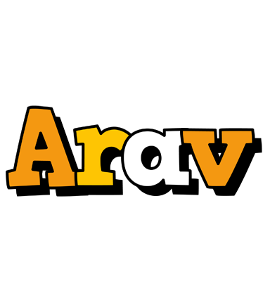 Arav cartoon logo