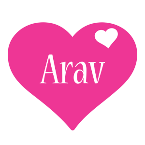 Arav love-heart logo