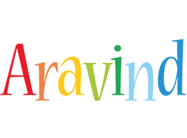 Aravind birthday logo