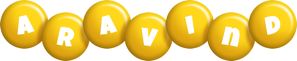 Aravind candy-yellow logo