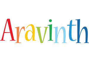 Aravinth birthday logo