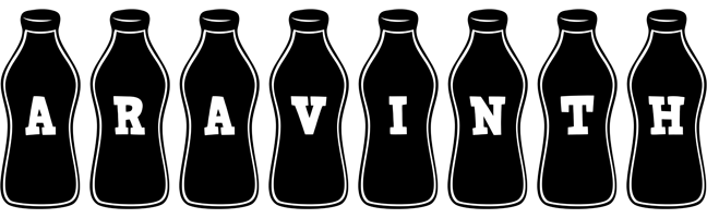 Aravinth bottle logo