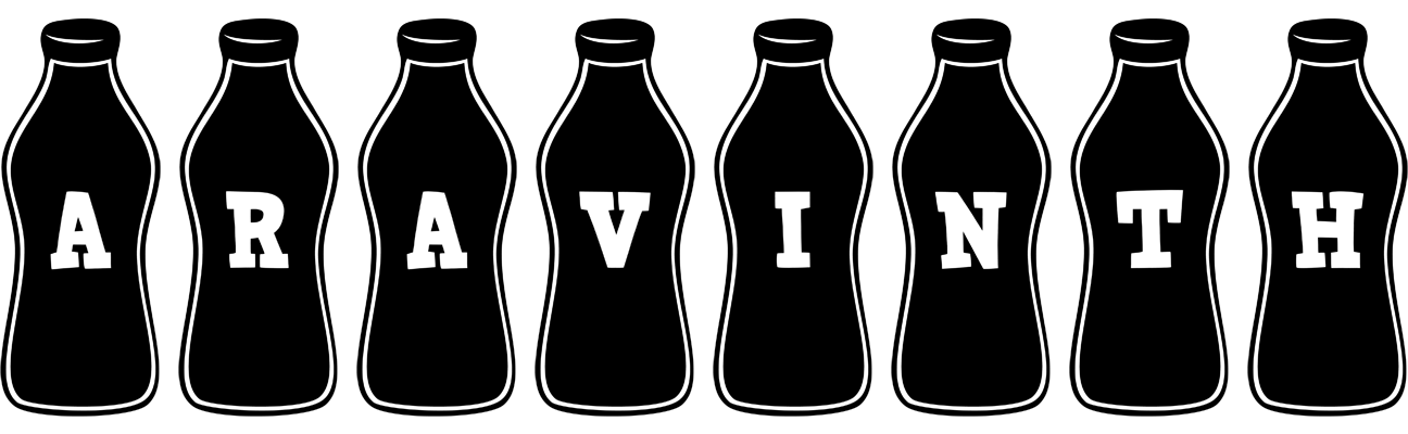 Aravinth bottle logo
