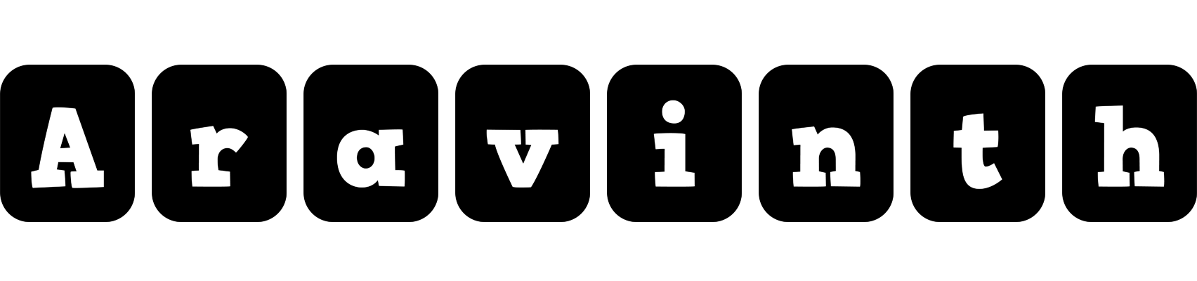 Aravinth box logo