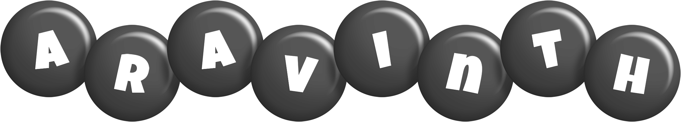 Aravinth candy-black logo