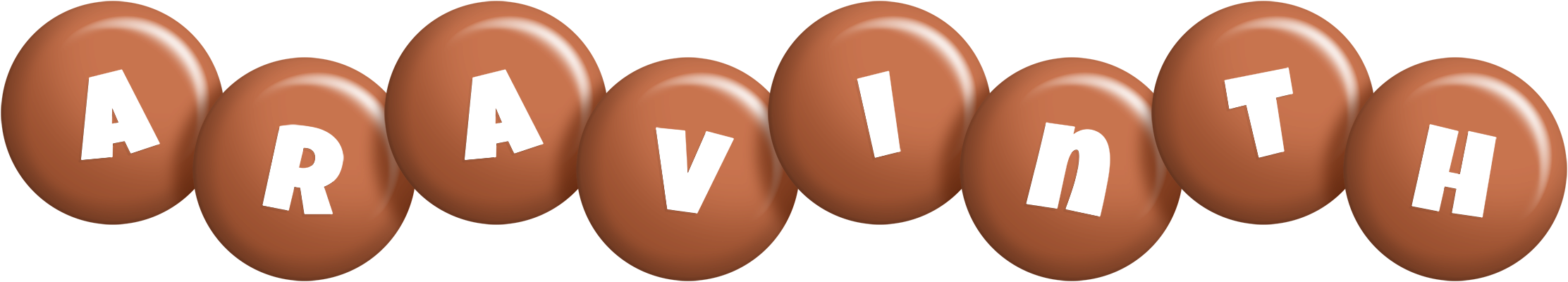 Aravinth candy-brown logo