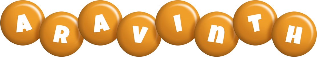 Aravinth candy-orange logo