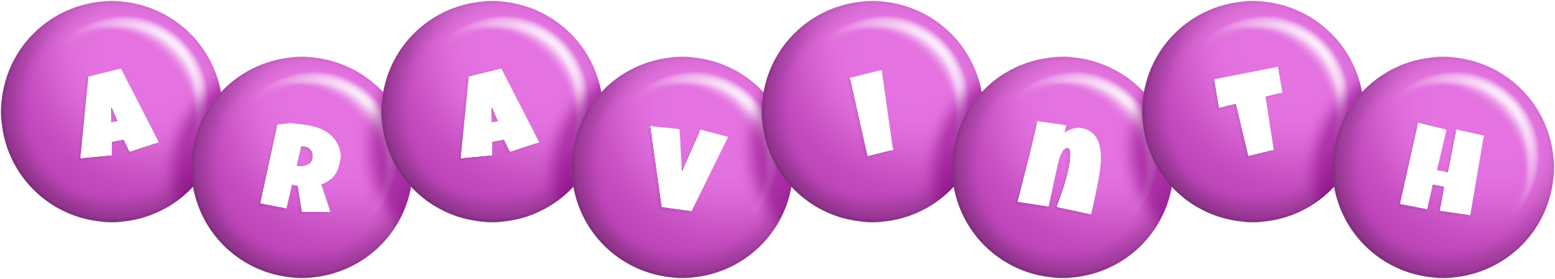 Aravinth candy-purple logo