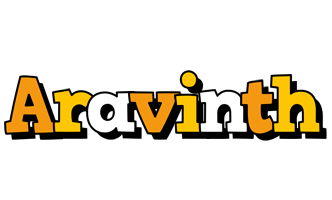 Aravinth cartoon logo