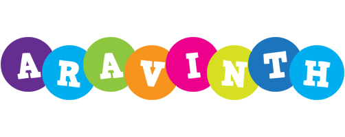 Aravinth happy logo