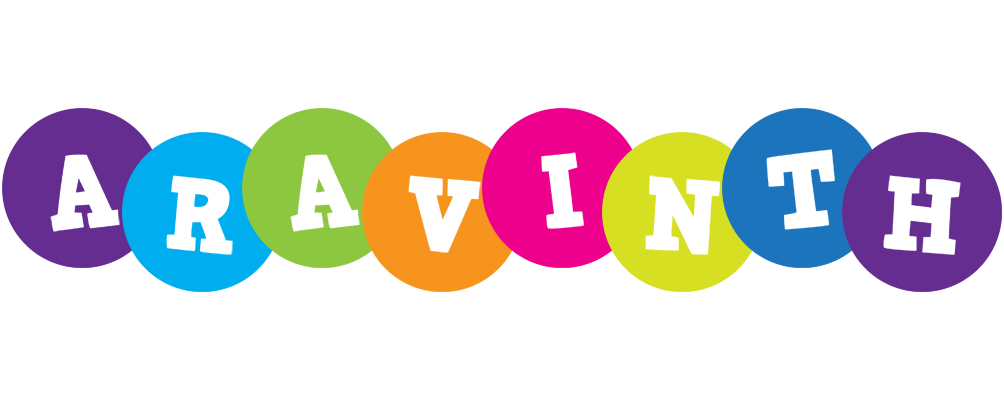 Aravinth happy logo