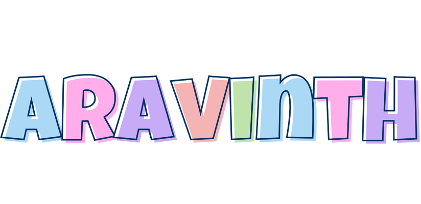 Aravinth pastel logo