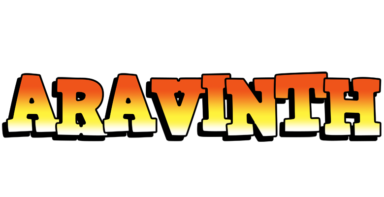 Aravinth sunset logo