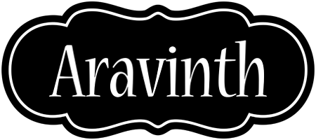 Aravinth welcome logo