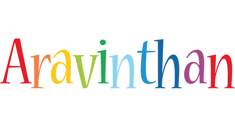 Aravinthan birthday logo