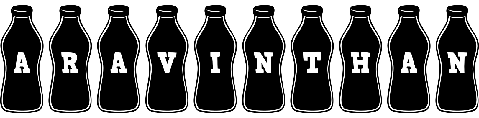 Aravinthan bottle logo