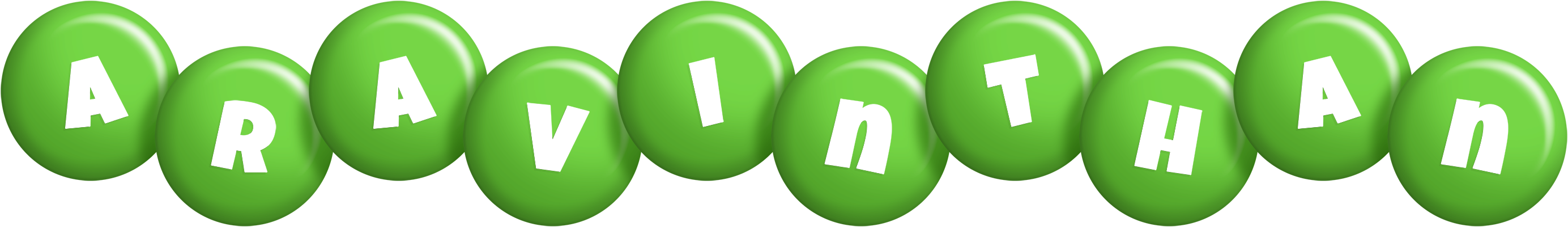 Aravinthan candy-green logo