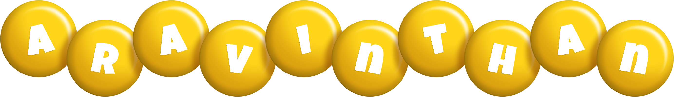 Aravinthan candy-yellow logo