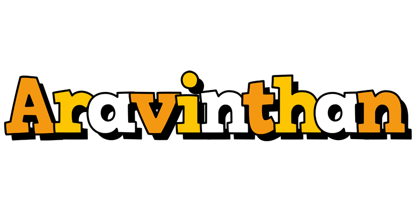 Aravinthan cartoon logo
