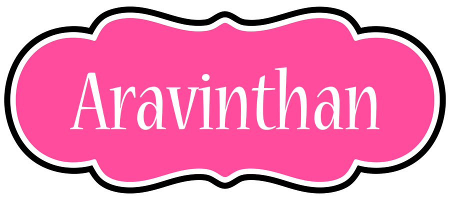 Aravinthan invitation logo