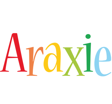 Araxie birthday logo