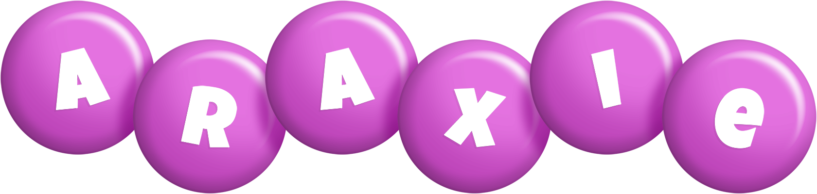 Araxie candy-purple logo