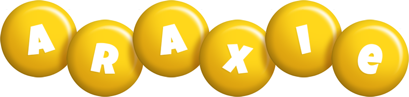 Araxie candy-yellow logo