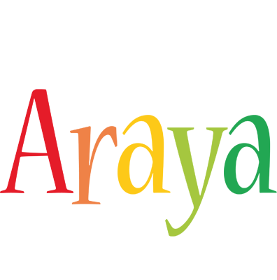 Araya birthday logo
