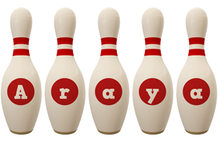 Araya bowling-pin logo