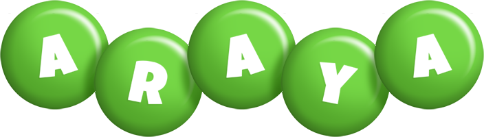 Araya candy-green logo