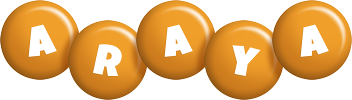 Araya candy-orange logo