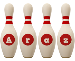 Araz bowling-pin logo