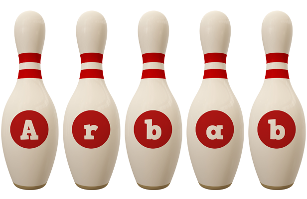 Arbab bowling-pin logo