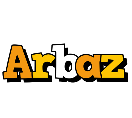 Arbaz cartoon logo