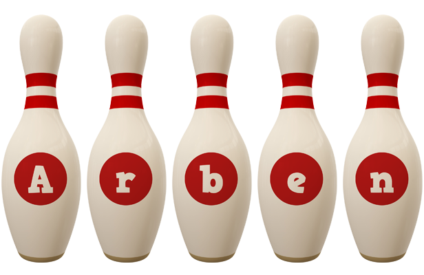 Arben bowling-pin logo