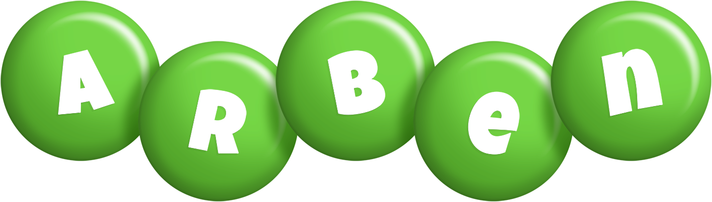 Arben candy-green logo