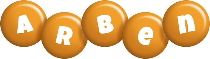 Arben candy-orange logo