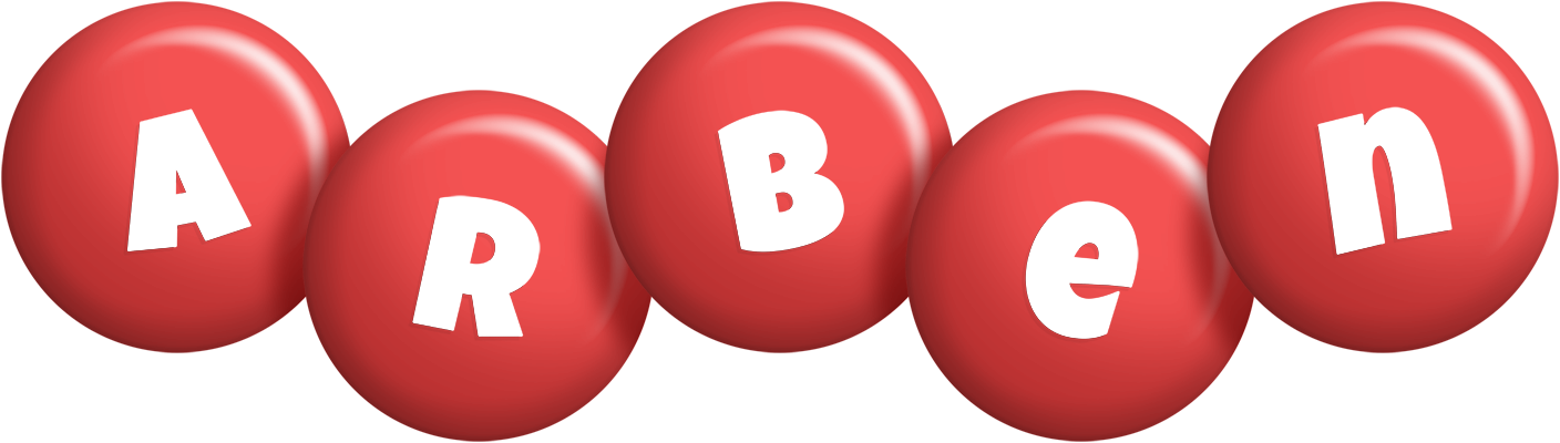 Arben candy-red logo