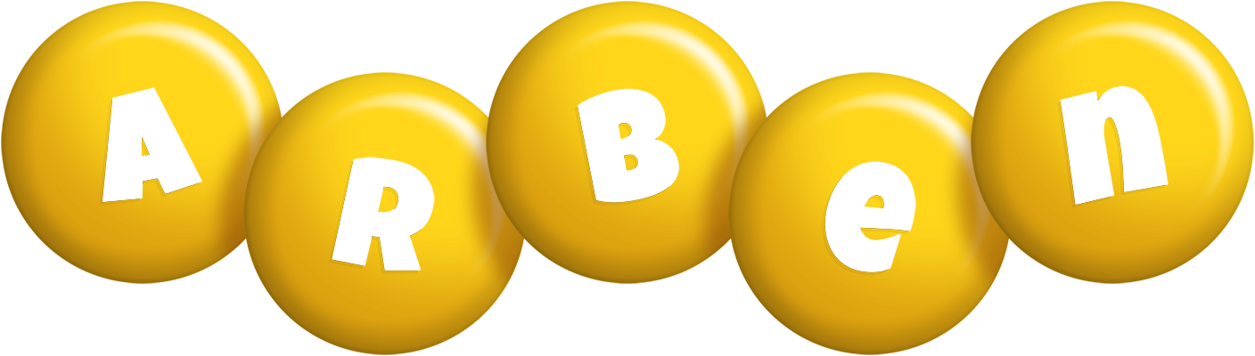 Arben candy-yellow logo