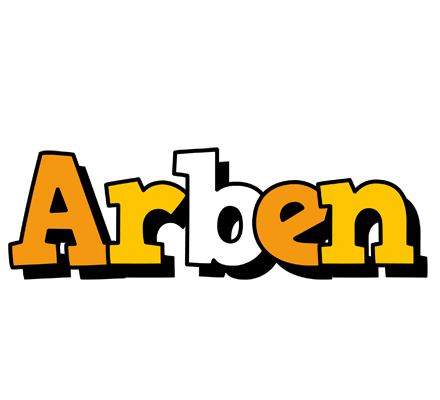Arben cartoon logo