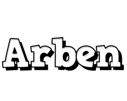 Arben snowing logo