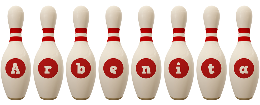Arbenita bowling-pin logo
