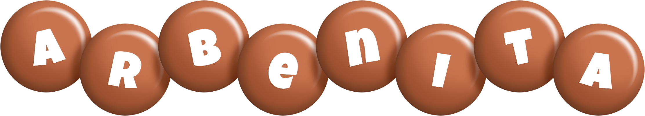 Arbenita candy-brown logo
