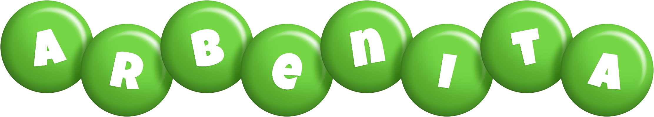 Arbenita candy-green logo