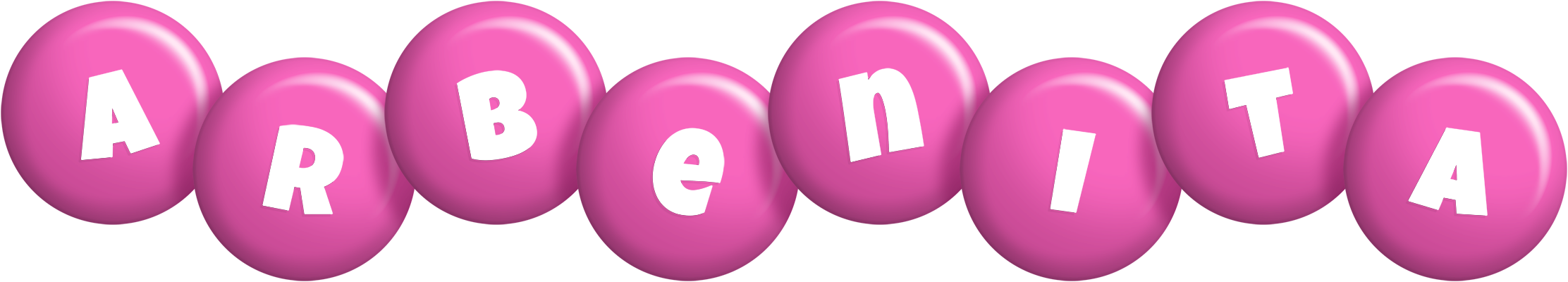 Arbenita candy-pink logo