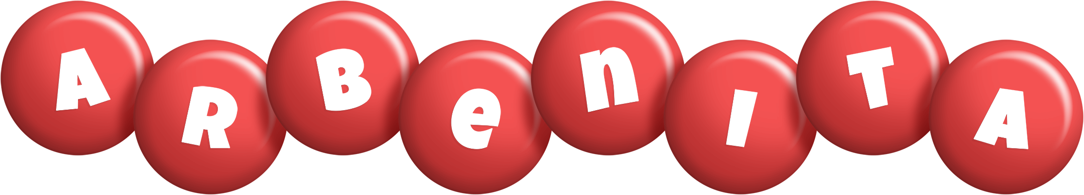 Arbenita candy-red logo