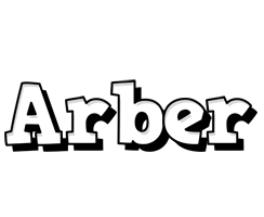 Arber snowing logo