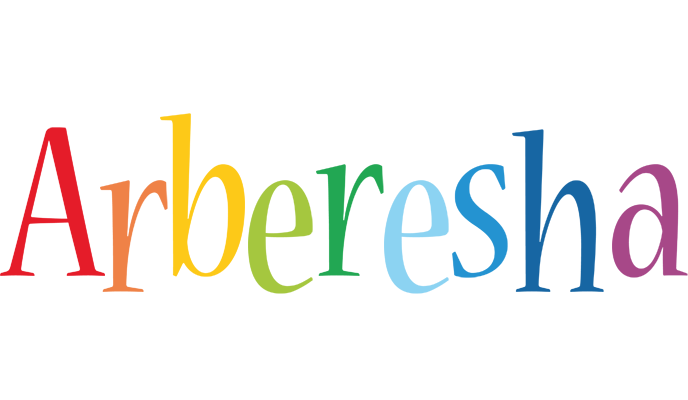 Arberesha birthday logo